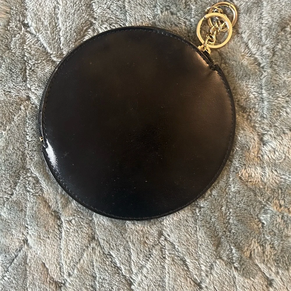 👛👛 Victoria's Secret Black Sequin Heart Pouch - Picture 2 of 5